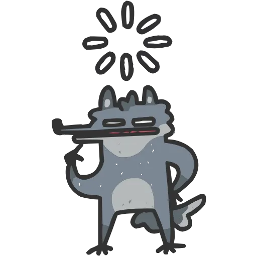 🤩 Эмодзи «Волчара Альфа» для Telegram