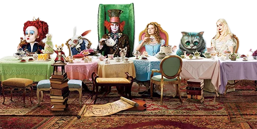 😜 Стикер «Alice in Wonderland» для Telegram