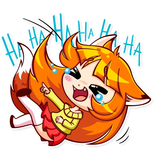 Стикерпак Alice Fox для Telegram — скачать