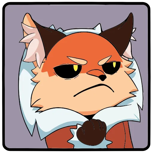 😒 Эмодзи «Лиса Алиса» для Telegram