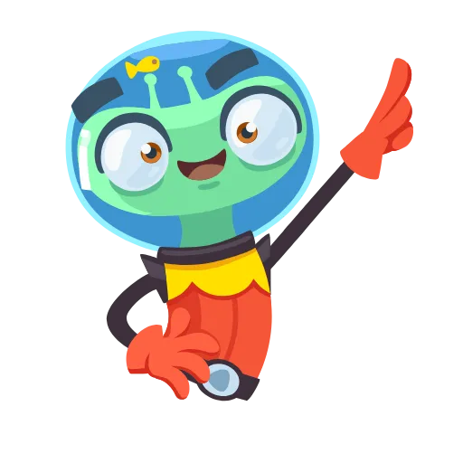 🕺 Стикер «Alien Grisha» для Telegram