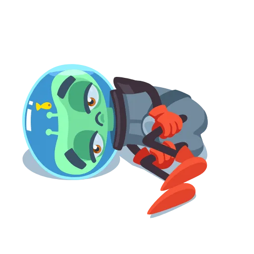 😣 Стикер «Alien Grisha» для Telegram