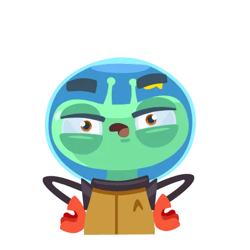 🤔 Стикер «Alien Grisha» для Telegram