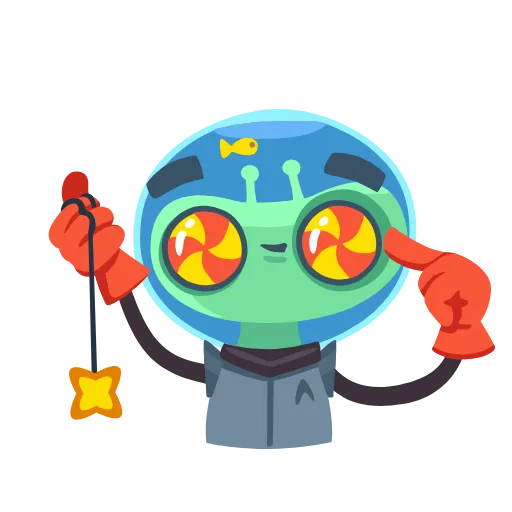 🤪 Стикер «Alien Grisha» для Telegram