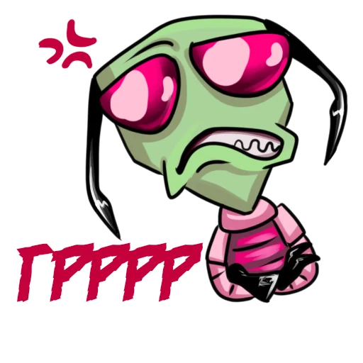 😬 Стикер «InvaderZim» для Telegram