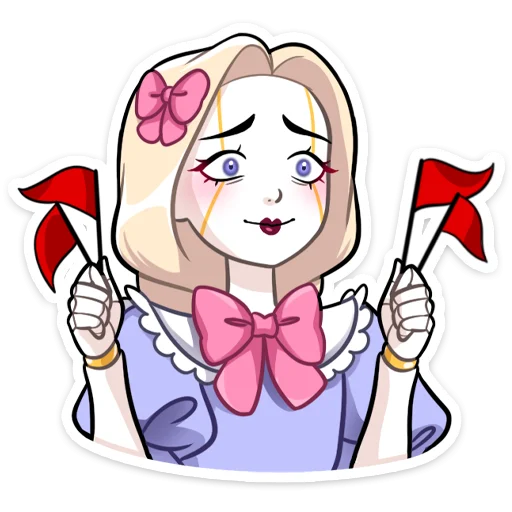 🚩 Стикер «Кукла Алиса» для Telegram