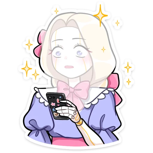 😯 Стикер «Кукла Алиса» для Telegram