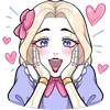 🥰 Эмодзи «Алиса» для Telegram