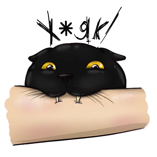 Стикерпак Alister the cat для Telegram — скачать