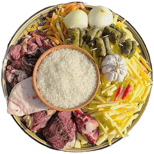 🥕 Стикер «Сообщество Любителей Плова Вкусного плова ВСЕМ НАМ» для Telegram