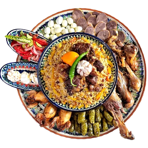 🍚 Стикер «Сообщество Любителей Плова Вкусного плова ВСЕМ НАМ» для Telegram