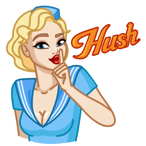 🤫 Стикер «Beautiful» для Telegram