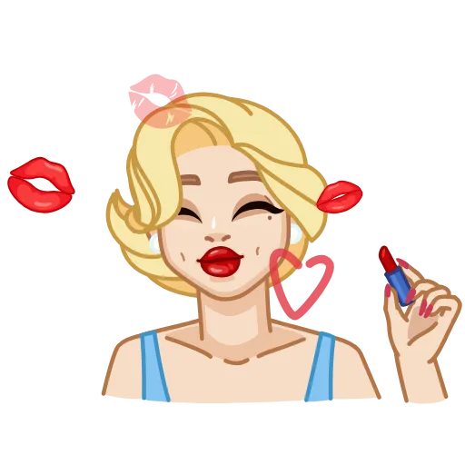 😘 Стикер «Beautiful» для Telegram