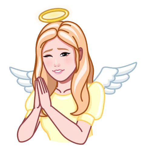 😇 Стикер «Beautiful» для Telegram