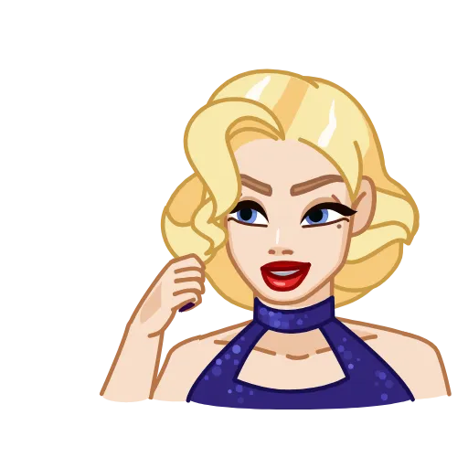 😈 Стикер «Beautiful» для Telegram