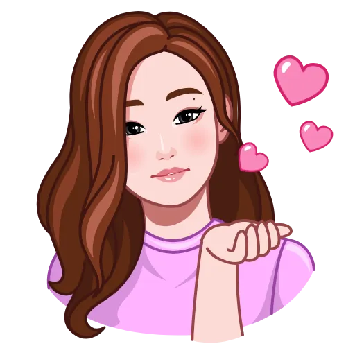 😘 Стикер «Beautiful» для Telegram