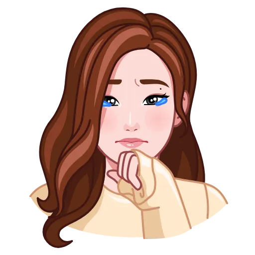 😥 Стикер «Beautiful» для Telegram