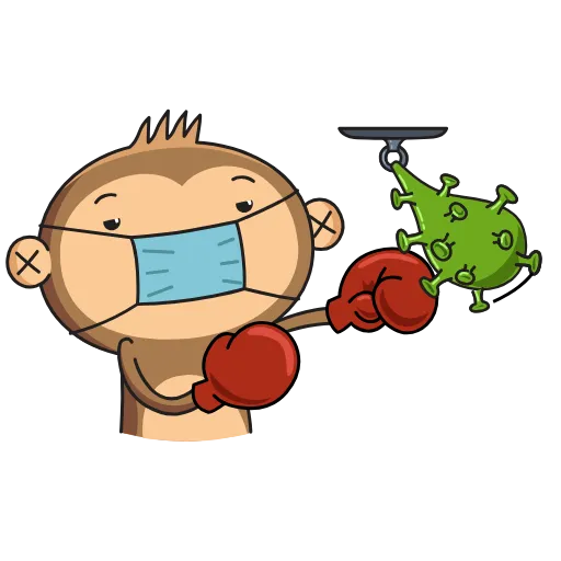 🦠 Стикер «Aloe Monkey» для Telegram