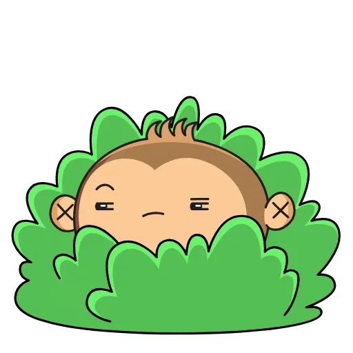 👀 Стикер «Aloe Monkey» для Telegram