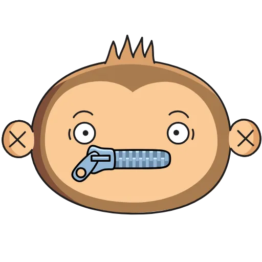 🤐 Стикер «Aloe Monkey» для Telegram
