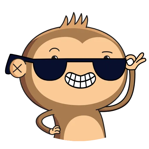 😎 Стикер «Aloe Monkey» для Telegram