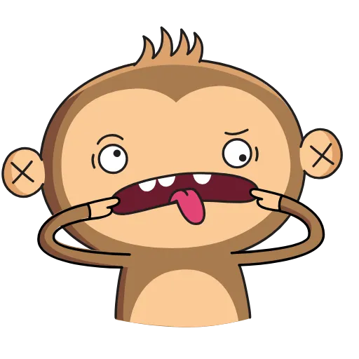 😜 Стикер «Aloe Monkey» для Telegram