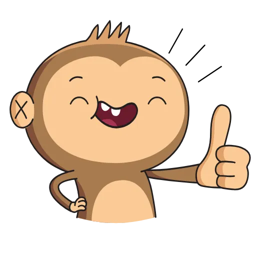 👍 Стикер «Aloe Monkey» для Telegram