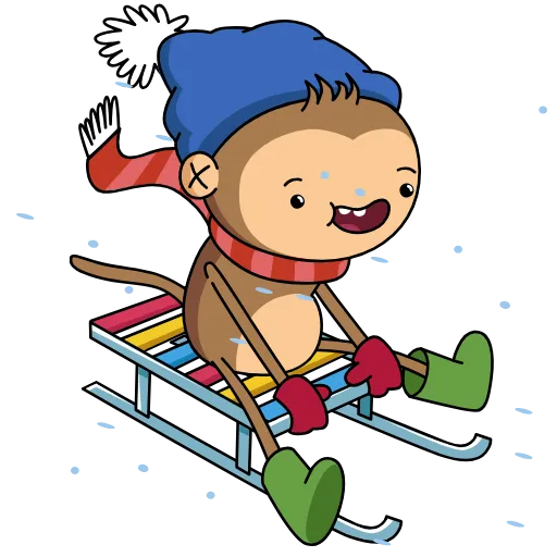 🏂 Стикер «Aloe Monkey» для Telegram