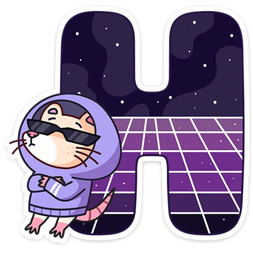 🔤 Стикер «Алфавит ВК» для Telegram