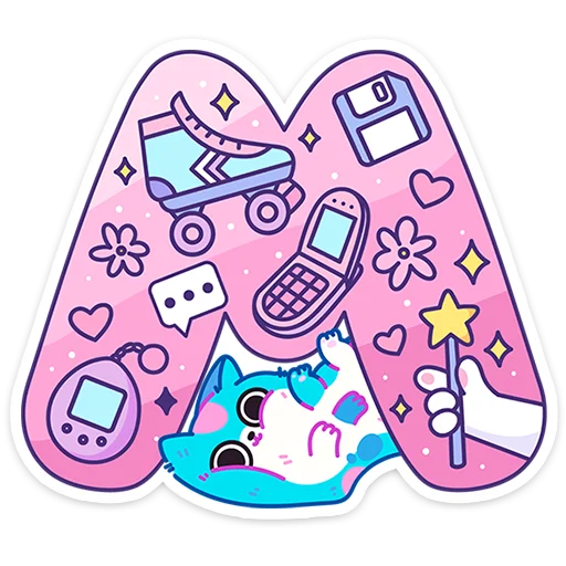 🔤 Стикер «Алфавит ВК» для Telegram