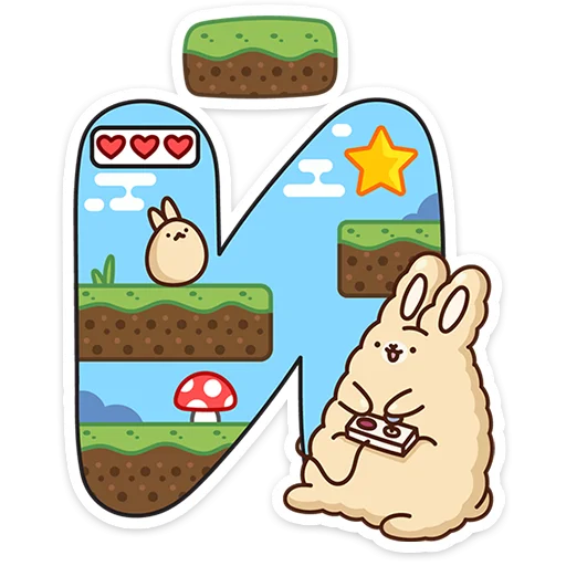 🔤 Стикер «Алфавит ВК» для Telegram