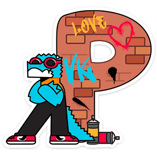 🔤 Стикер «Алфавит ВК» для Telegram
