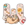 🤩 Эмодзи «Алфавит с персонажами ВК» для Telegram