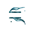 🔠 Эмодзи «Синие буквы с растениями, иконки» для Telegram