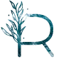 🔠 Эмодзи «Синие буквы с растениями, иконки» для Telegram