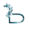 🔠 Эмодзи «Синие буквы с растениями, иконки» для Telegram