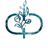 🔠 Эмодзи «Синие буквы с растениями, иконки» для Telegram