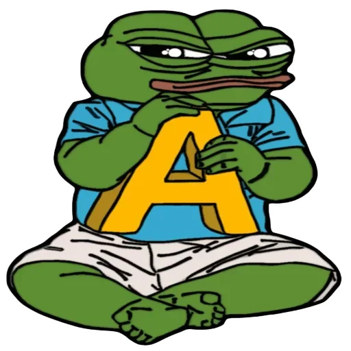 Стикерпак Alphabet with Pepe для Telegram — скачать