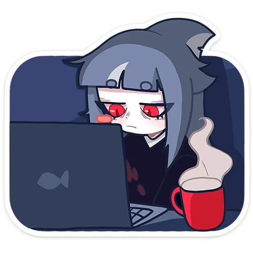 ☕ Стикер «Алу без надписей» для Telegram