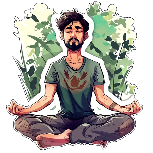 🧘 Стикер «Amaranth Style» для Telegram