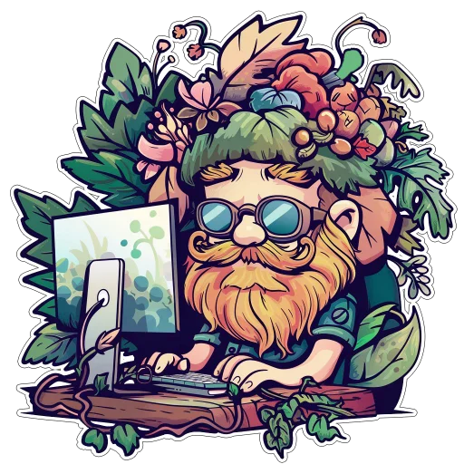 👨‍💻 Стикер «Amaranth Style» для Telegram