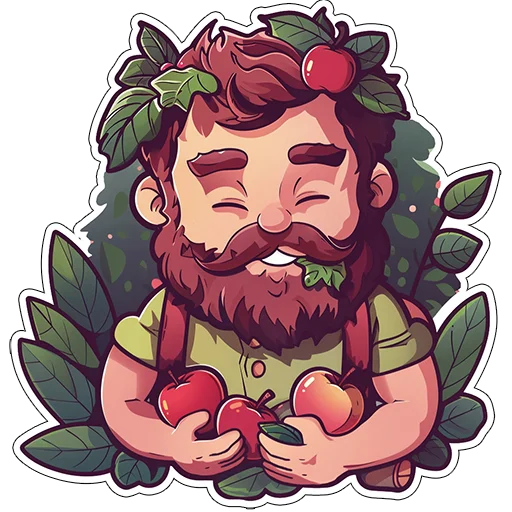 🍎 Стикер «Amaranth Style» для Telegram