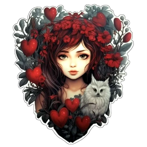 ❤ Стикер «Amaranth Style» для Telegram