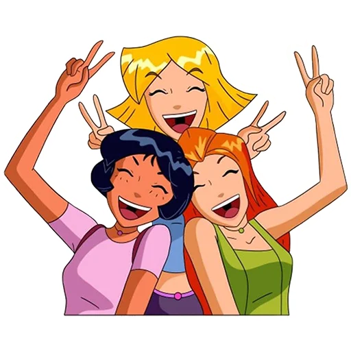😊 Стикер «Totally _ Spies» для Telegram