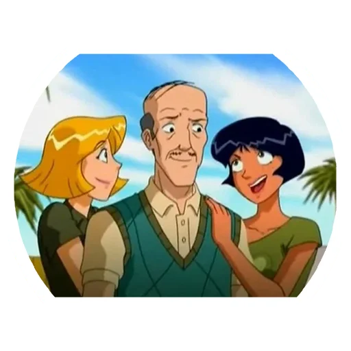 👨‍👧‍👧 Стикер «Totally _ Spies» для Telegram