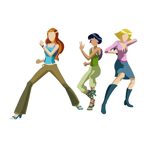 🥋 Стикер «Totally _ Spies» для Telegram