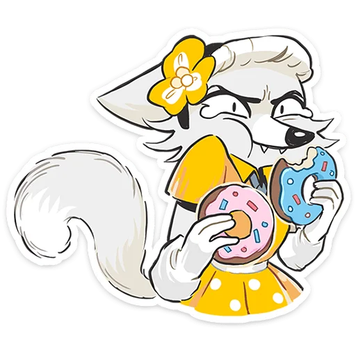 🍩 Стикер «Амели без надписей» для Telegram
