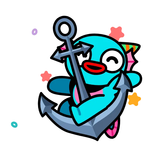 🥳 Стикер «Амфибия» для Telegram