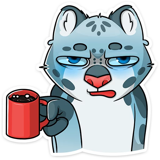 ☕️ Стикер «Cat tenderness» для Telegram