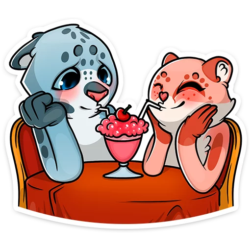 🍹 Стикер «Cat tenderness» для Telegram